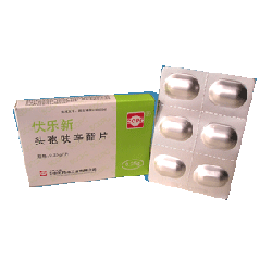 头孢呋辛酯片 伏乐新 0.25g 6片 苏州中化药品工业